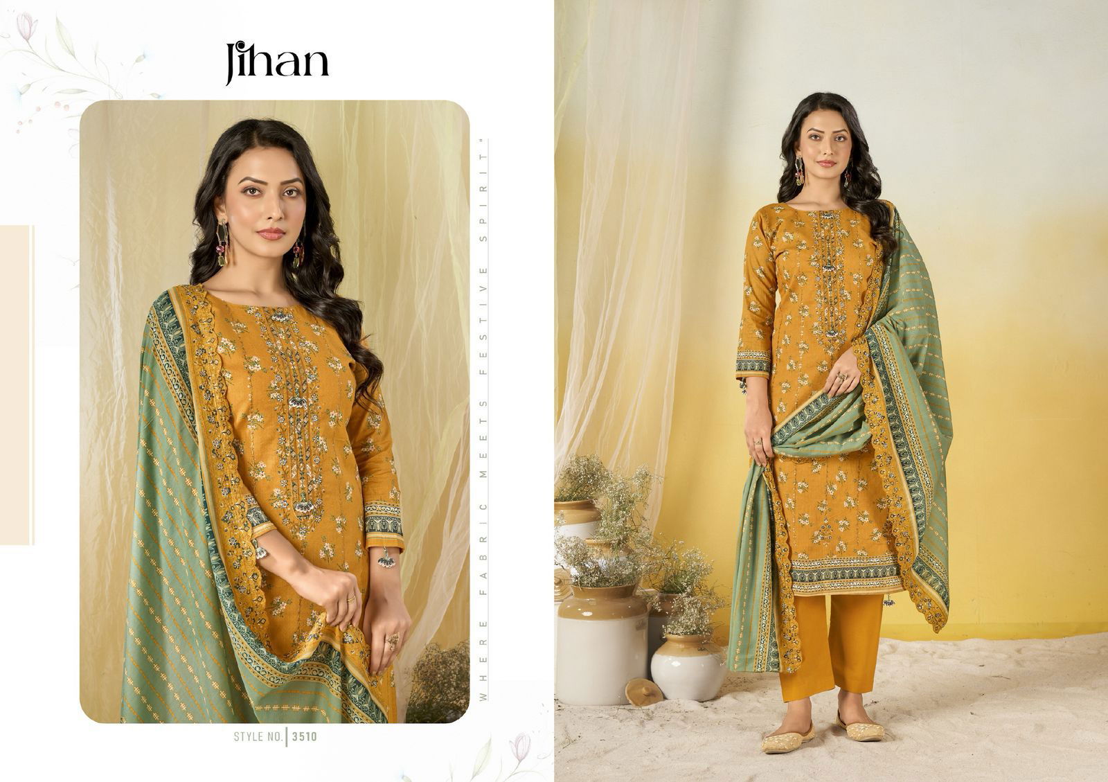 Crafted Elegance By Jihan Cotton Dupatta Salwar Suits Wholesale Shop In Surat